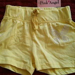 Butterfly Rhinestone Shorts - Girls